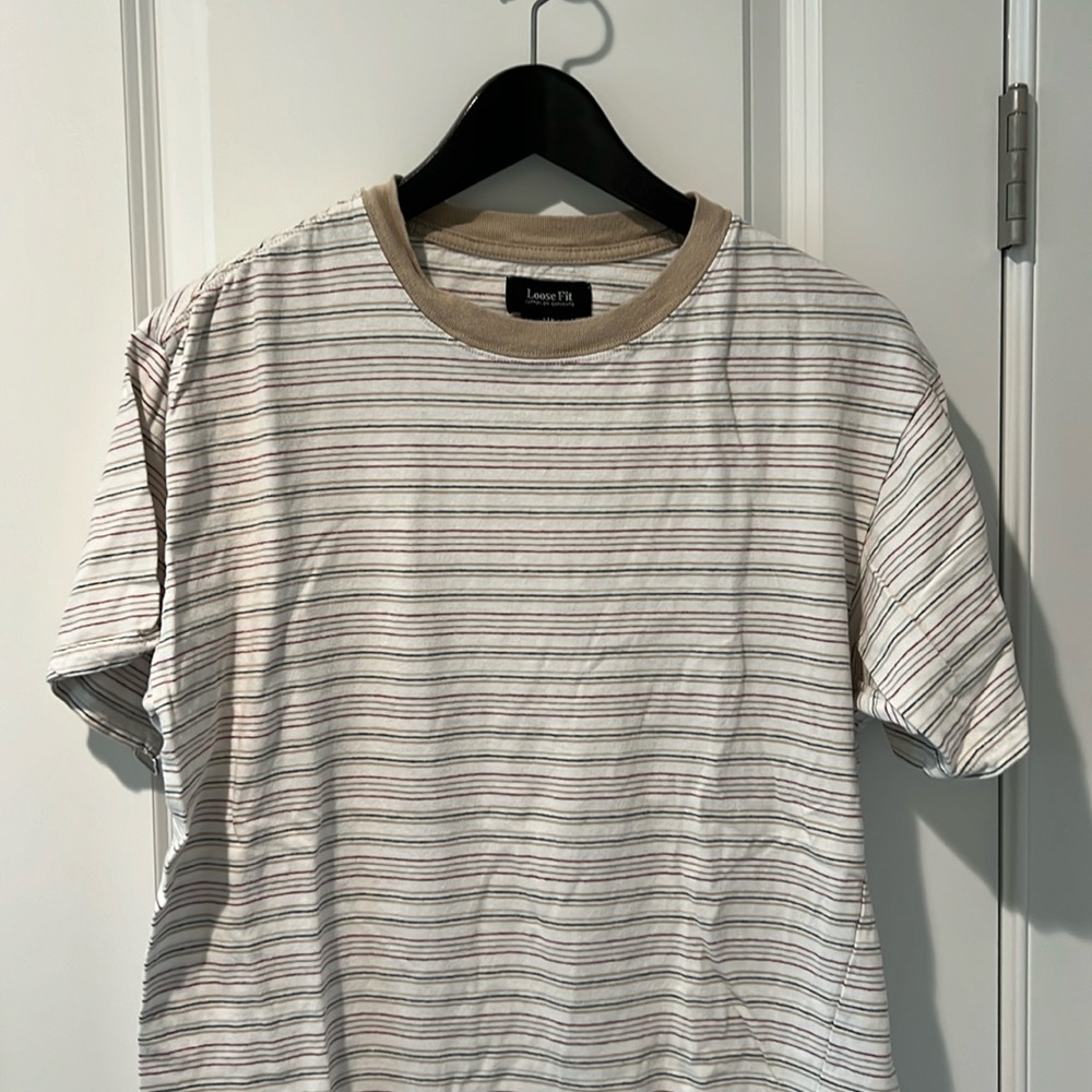 Loose Fit Cotton On Striped Tee